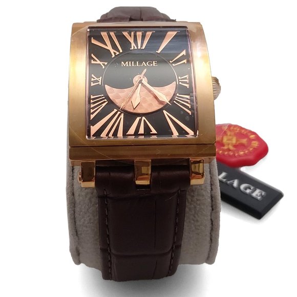 Millage The Dijon Ml0073-B Color Rose Gold Stainless Steel Swiss Watch 4326 - Picture 7 of 10